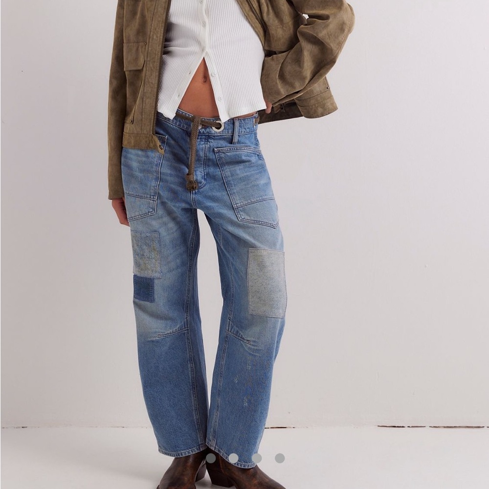 Free People Moxie Barrel Leg Jeans